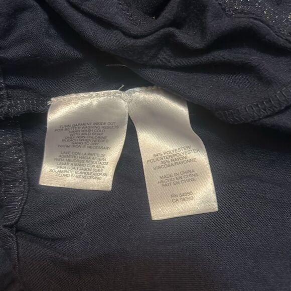 Jones New York Signature Woman Navy Blue Shimmering tunic, size 3X - Picture 5 of 5